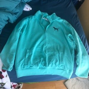 PINK teal 1/4 zip